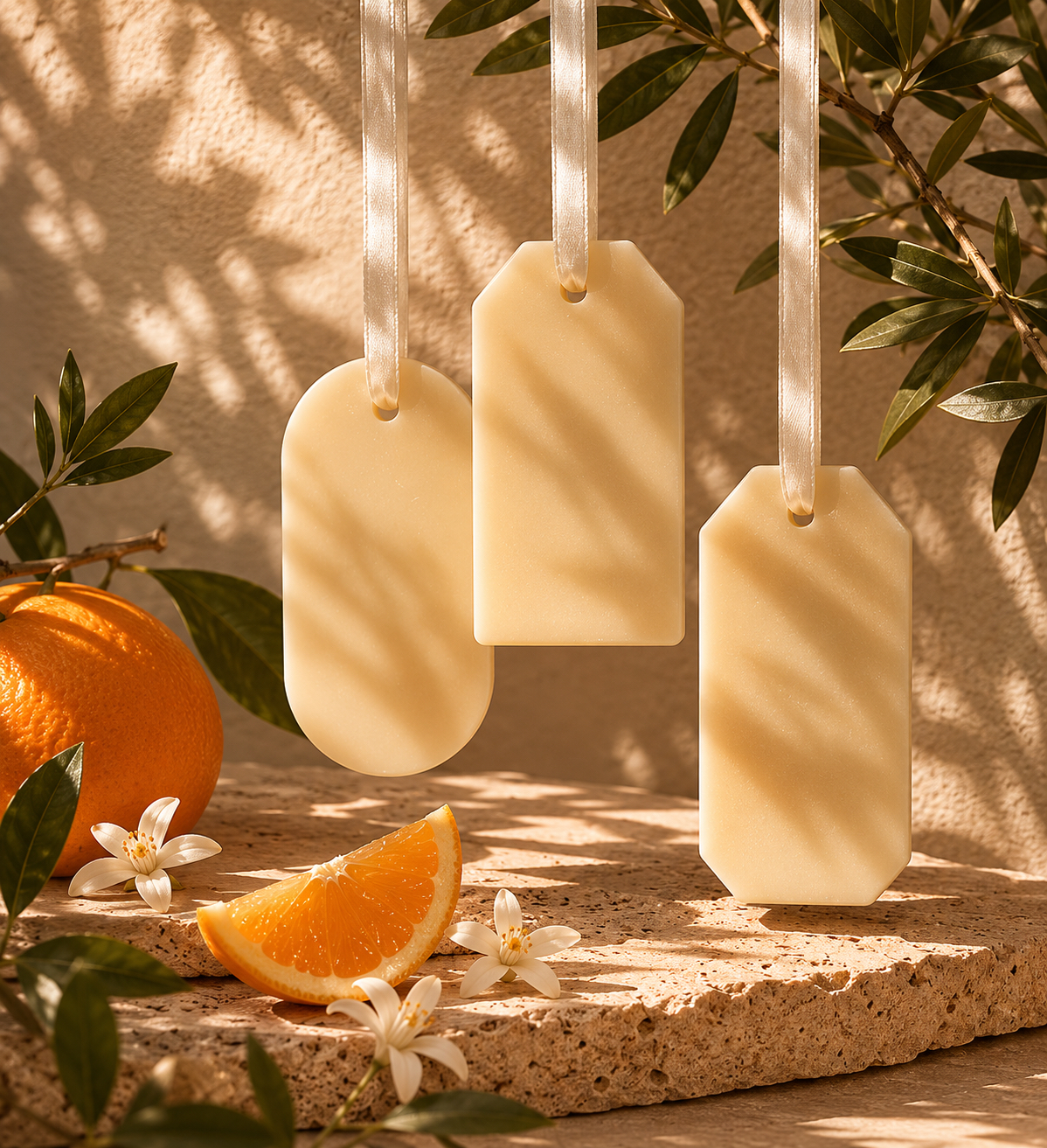 Set of 3 scent pendants
